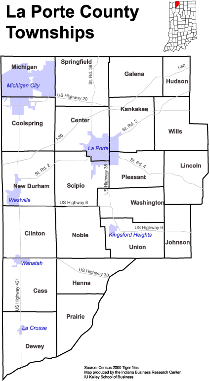 laporte county township map Www Stats Indiana Edu Maps Townships laporte county township map