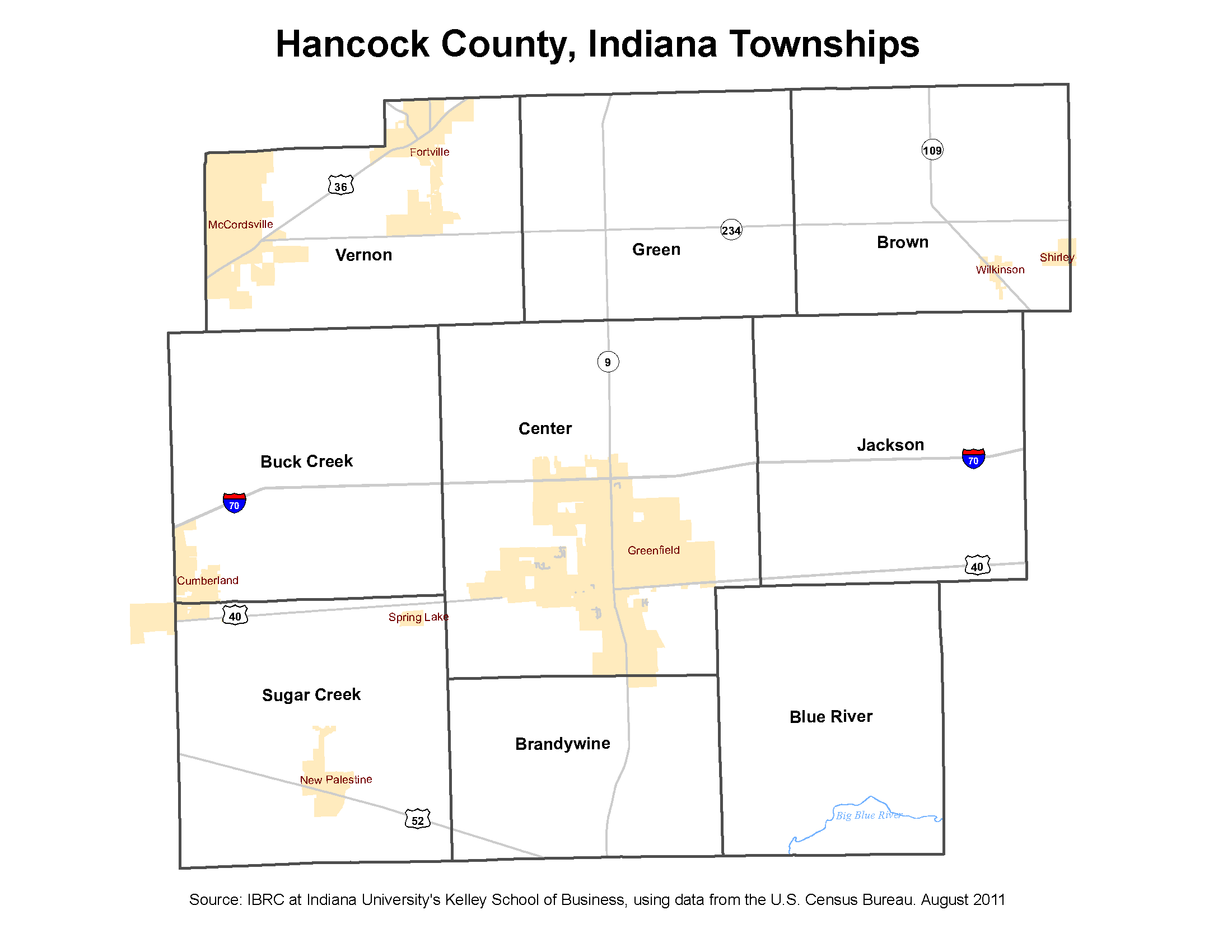 Township Maps Stats Indiana