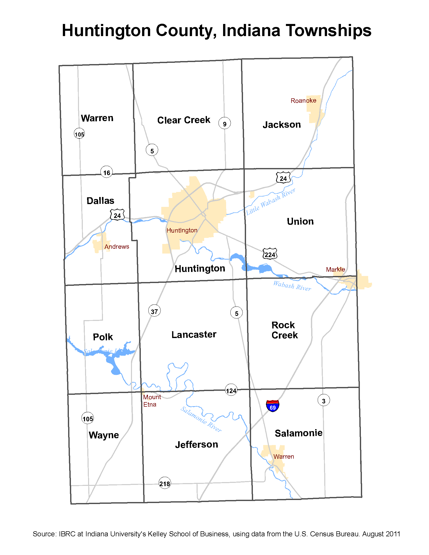Boone County Township Map 2010 Township Maps: Stats Indiana