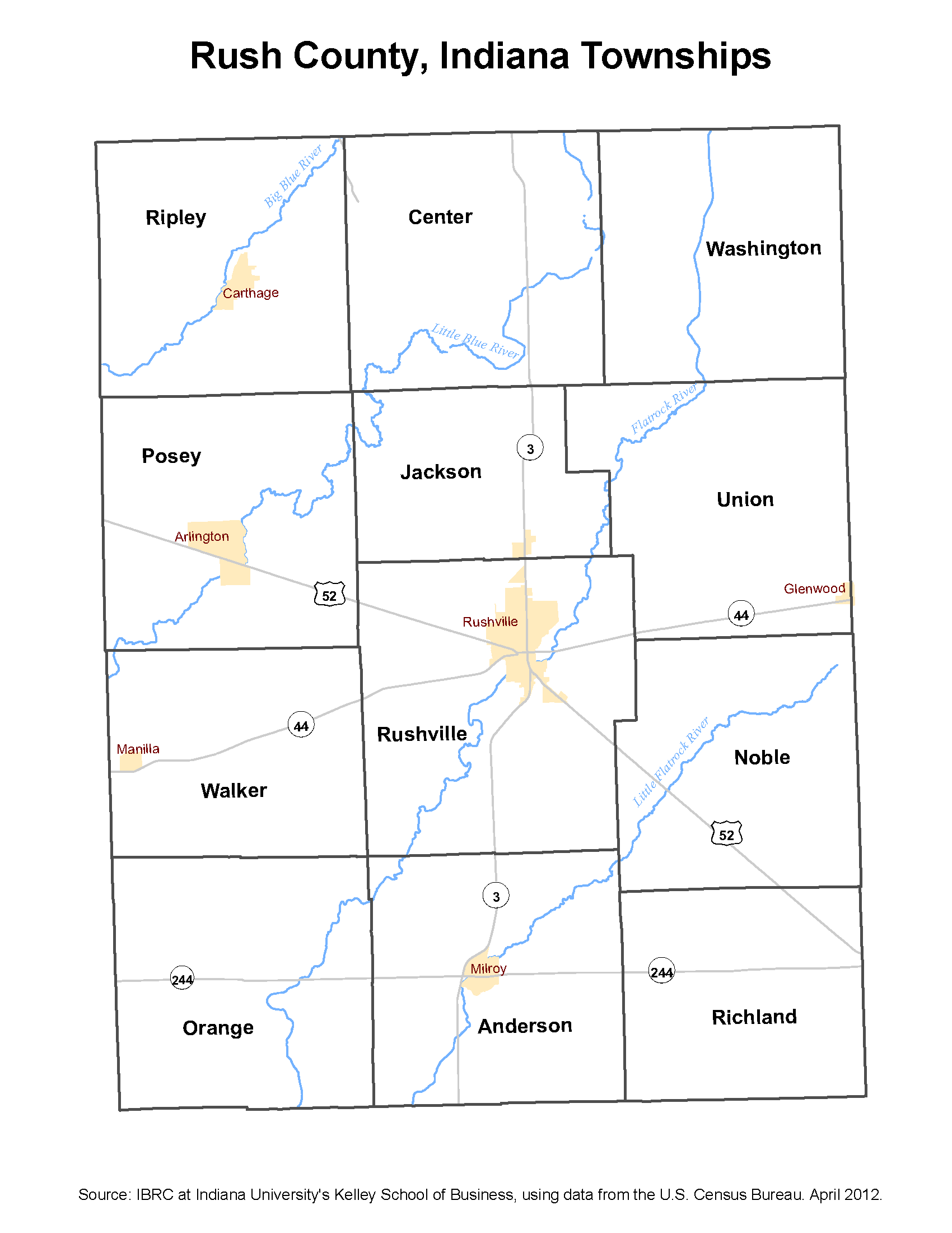 Madison County Indiana Township Map 2010 Township Maps: Stats Indiana