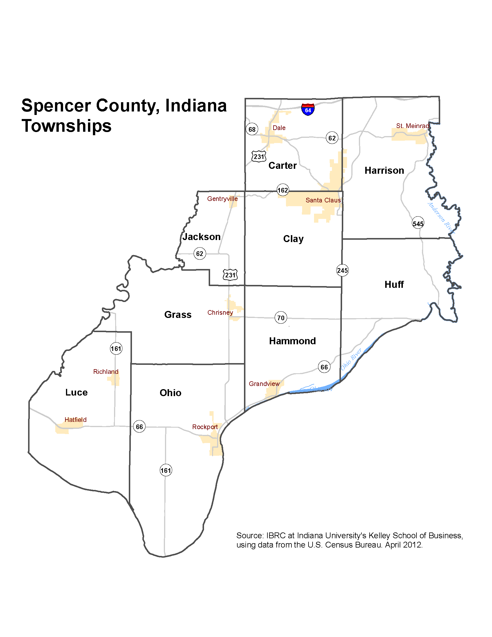 Spencer County Indiana Gis Map Www.stats.indiana.edu - /Maptools/Maps/Boundary/Townships_2010/Pngs/