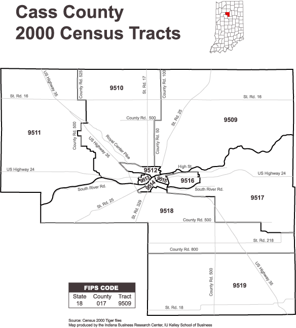 Indiana Census Tract Map Census Tract Maps: Stats Indiana