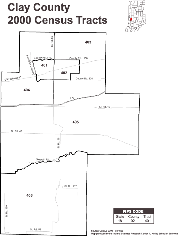 Indiana Census Tract Map Census Tract Maps: Stats Indiana