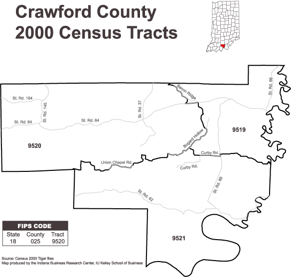 Indiana Census Tract Map Census Tract Maps: Stats Indiana