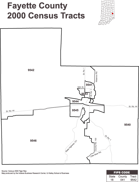 Indiana Census Tract Map Census Tract Maps: Stats Indiana