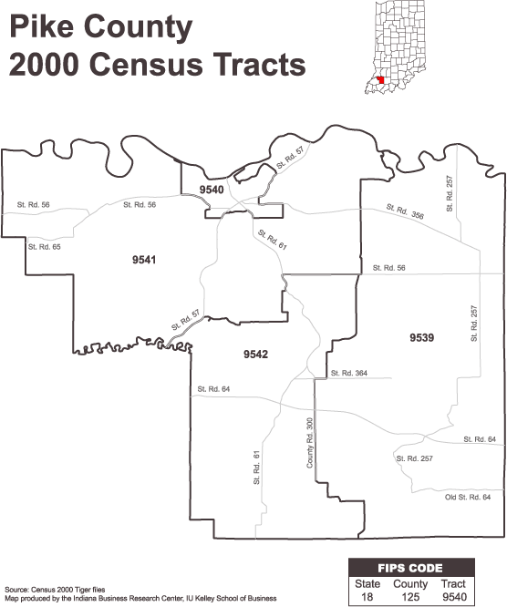 Indiana Census Tract Map Census Tract Maps: Stats Indiana